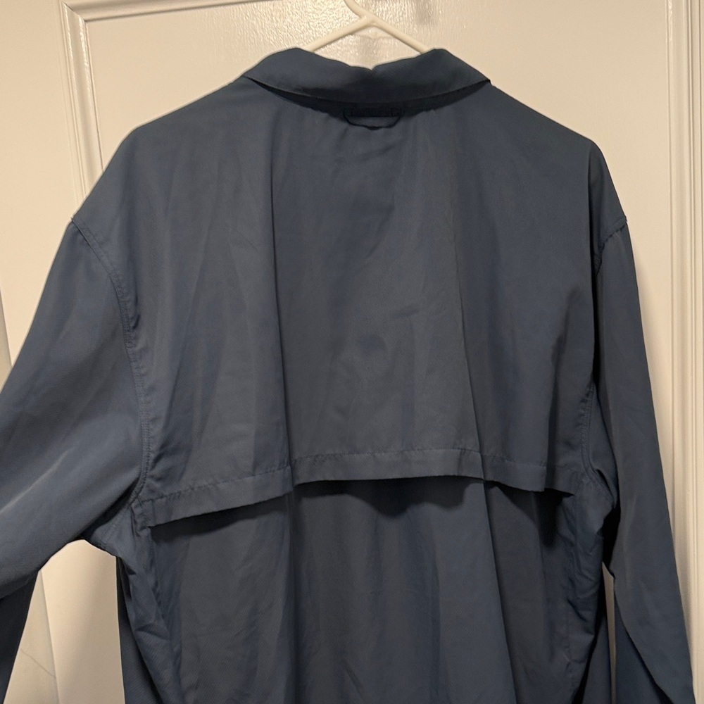 Simms Navy Long Sleeve Fishing Shirt - Picture 5 of 9